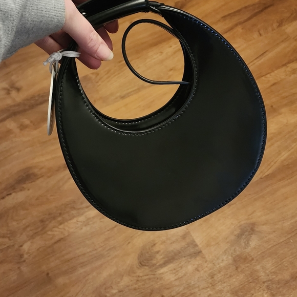 Staud Mini Moon Bag (Black) - Picture 3 of 12